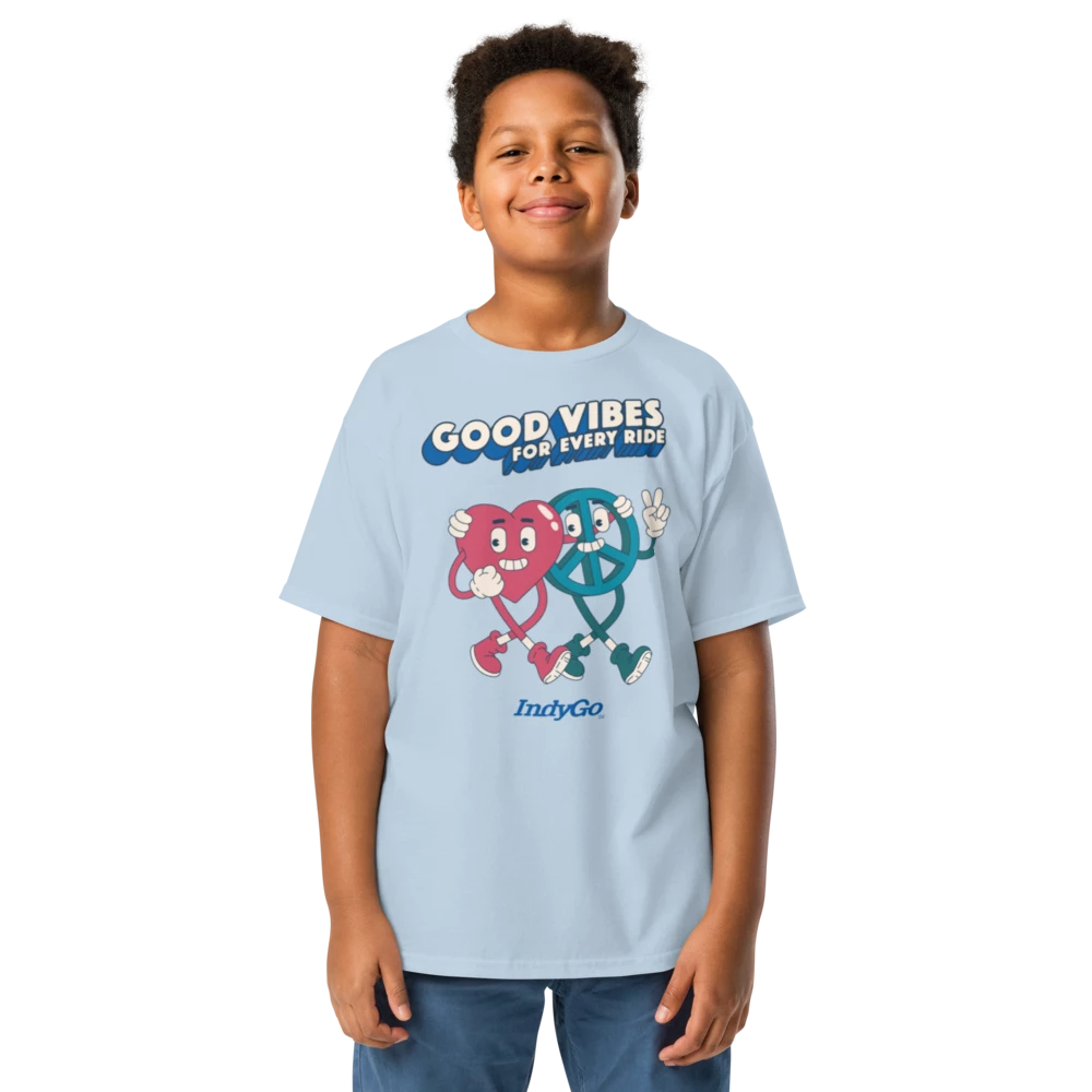 IndyGo Good Vibes Peace Design Youth Tee