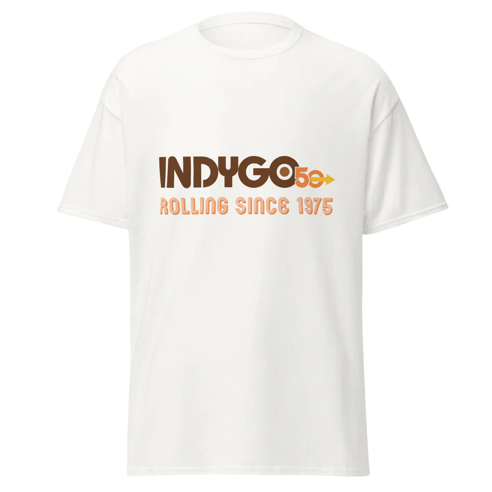 IndyGo 50th Unisex Classic Cotton T-Shirt - Full Color Logo