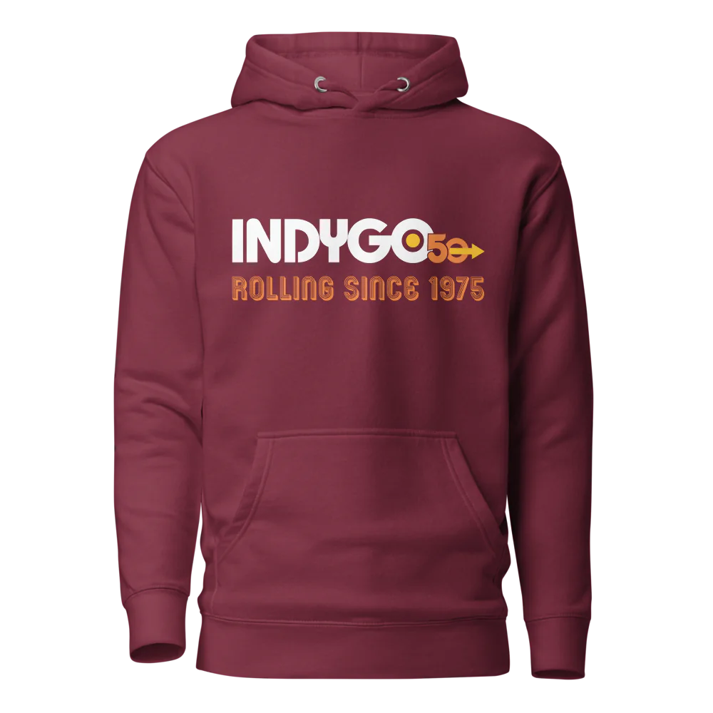 IndyGo 50th Unisex Premium Hoodie - Light Logo