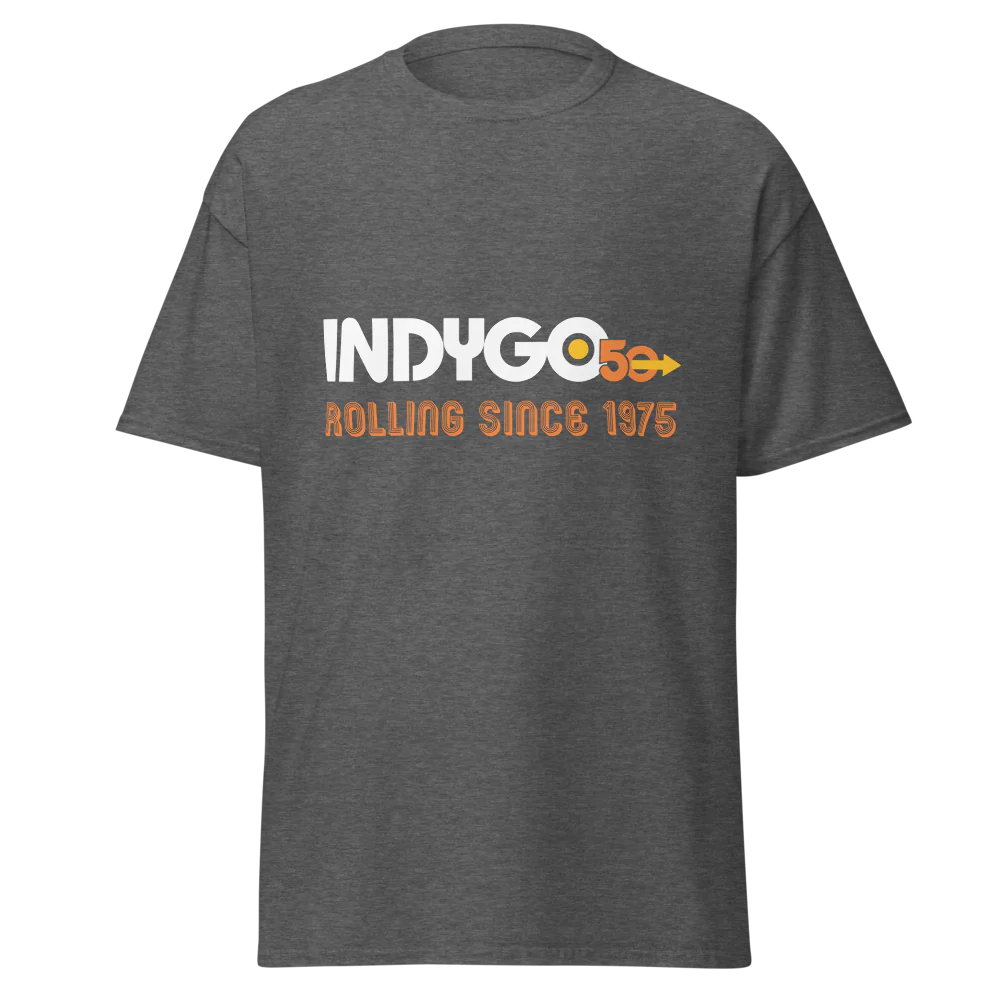 IndyGo 50th Unisex Classic Cotton T-Shirt - Light Logo