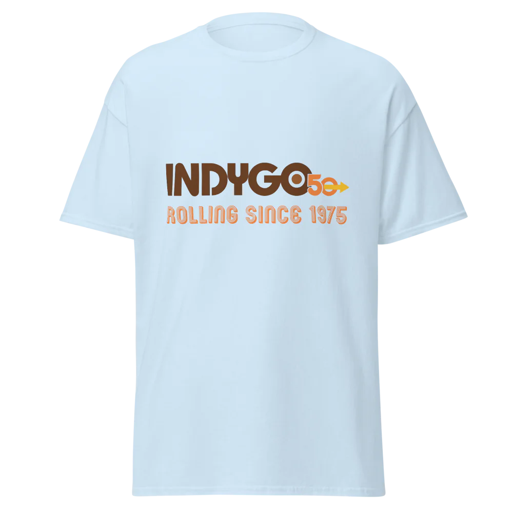IndyGo 50th Unisex Classic Cotton T-Shirt - Full Color Logo