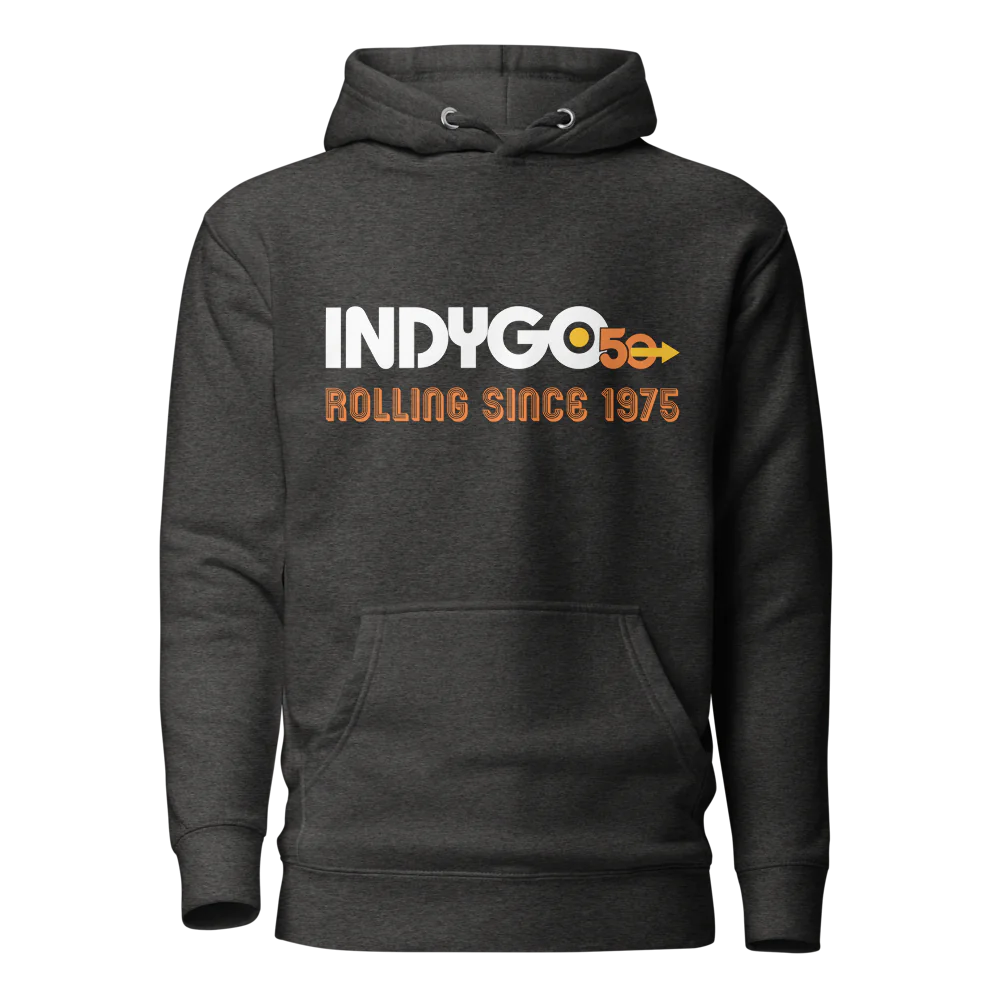 IndyGo 50th Unisex Premium Hoodie - Light Logo