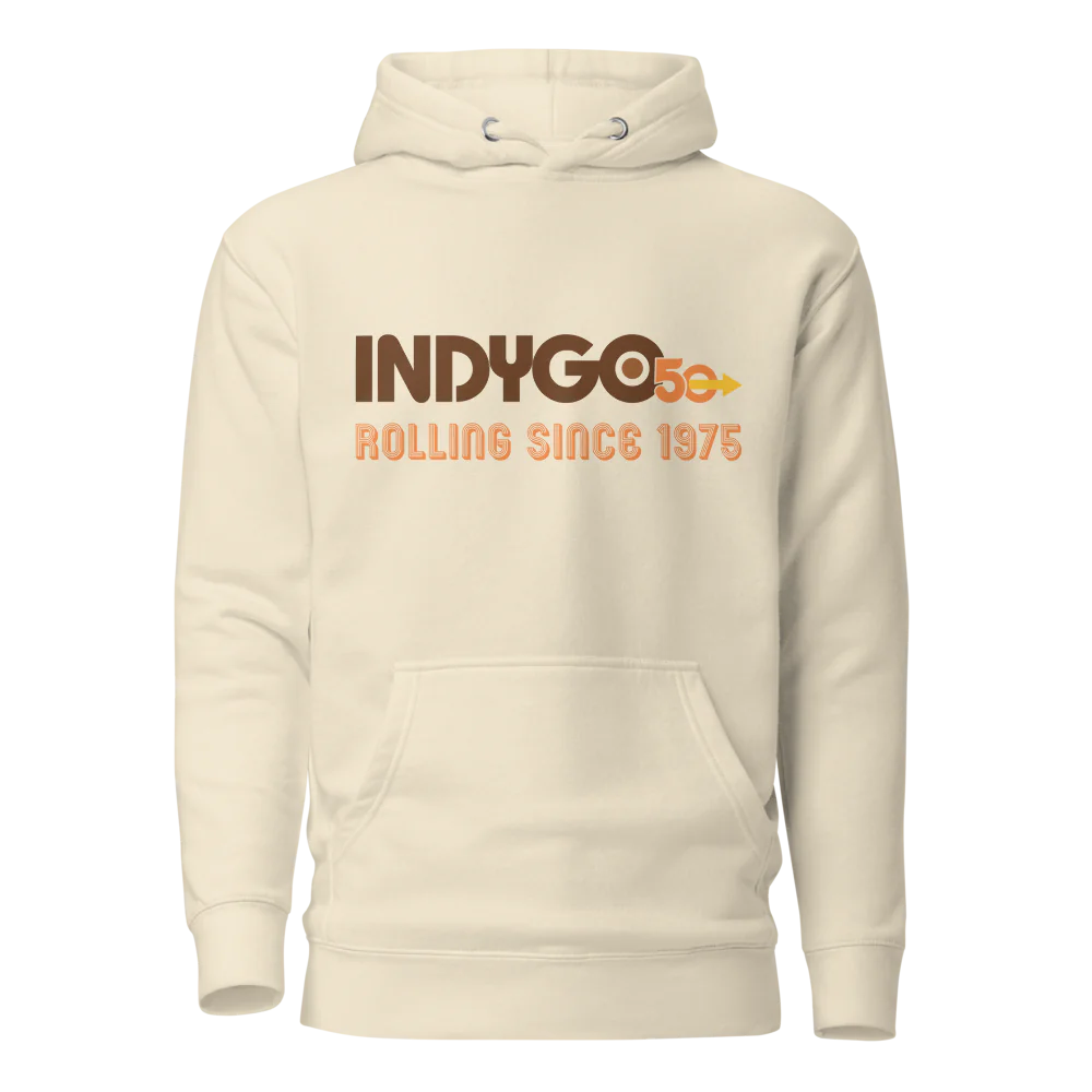 IndyGo 50th Unisex Premium Hoodie - Full Color Logo