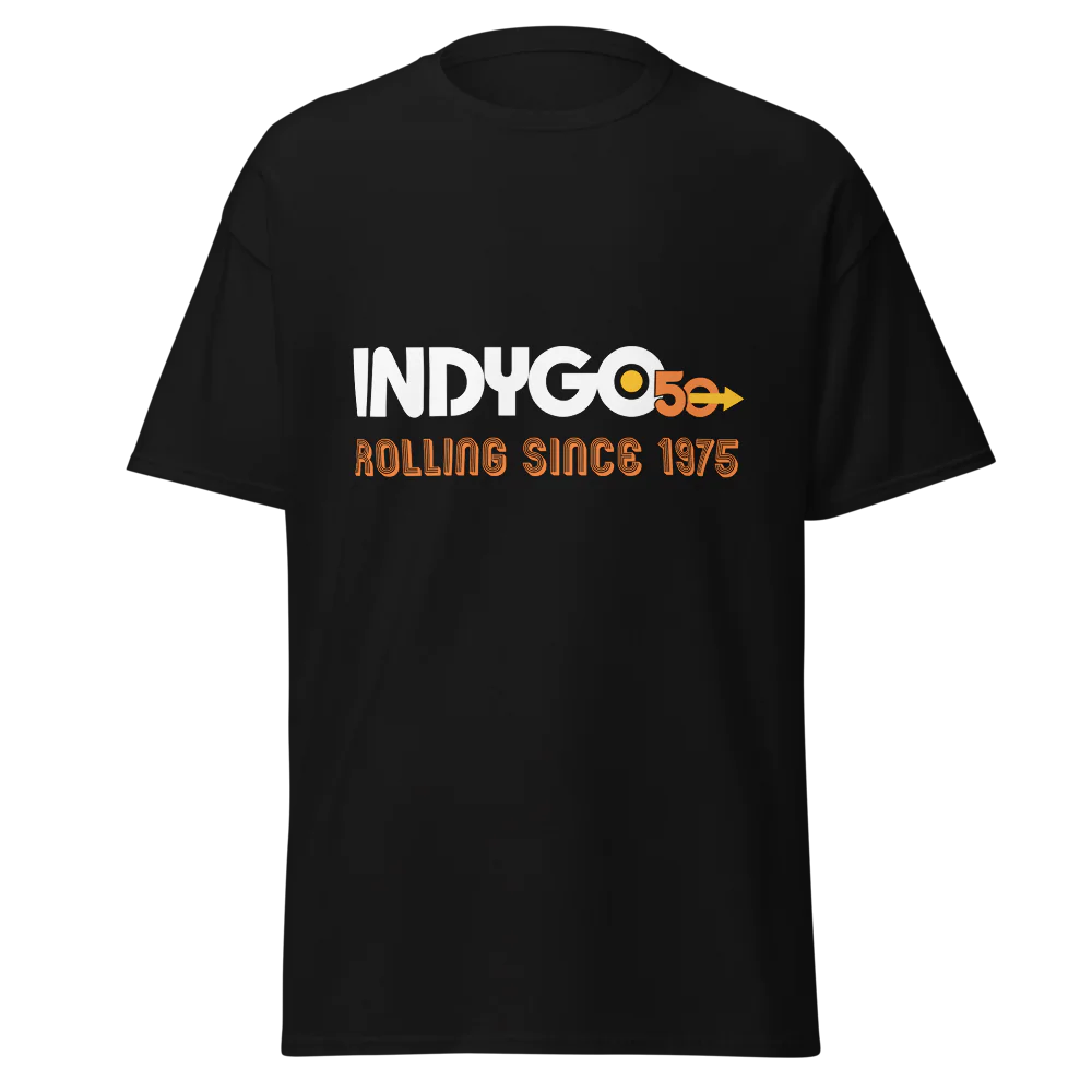 IndyGo 50th Unisex Classic Cotton T-Shirt - Light Logo