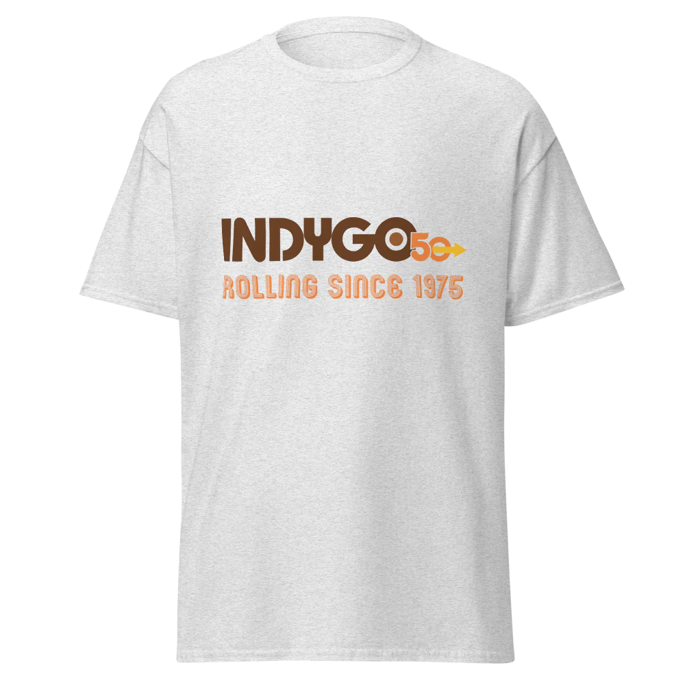 IndyGo 50th Unisex Classic Cotton T-Shirt - Full Color Logo