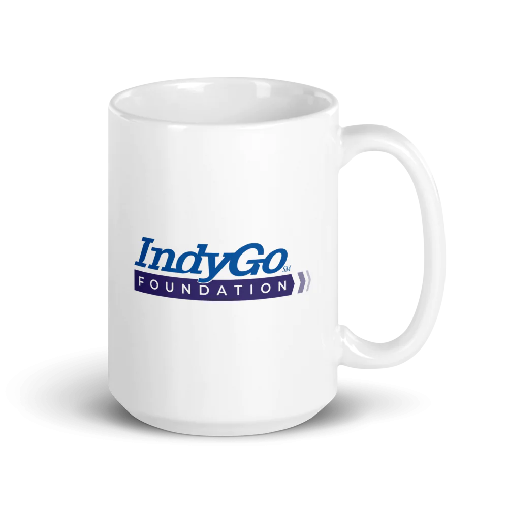 IndyGo Foundation White Glossy Mug