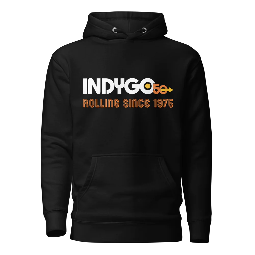IndyGo 50th Unisex Premium Hoodie - Light Logo