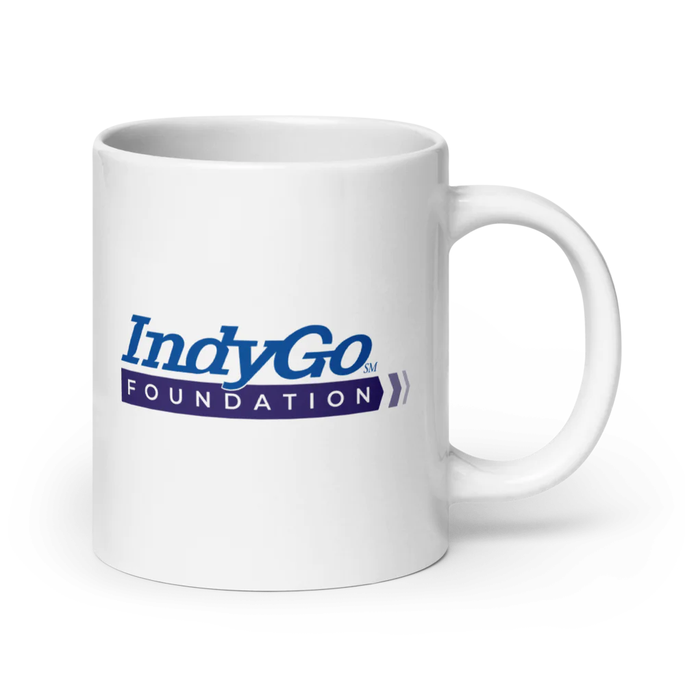 IndyGo Foundation White Glossy Mug
