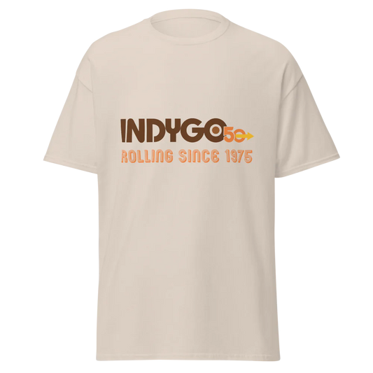 IndyGo 50th Unisex Classic Cotton T-Shirt - Full Color Logo