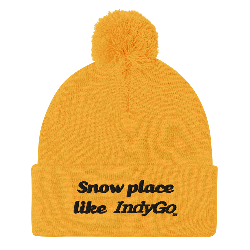 Snow Place Like IndyGo Pom Pom Hat (Version 2)