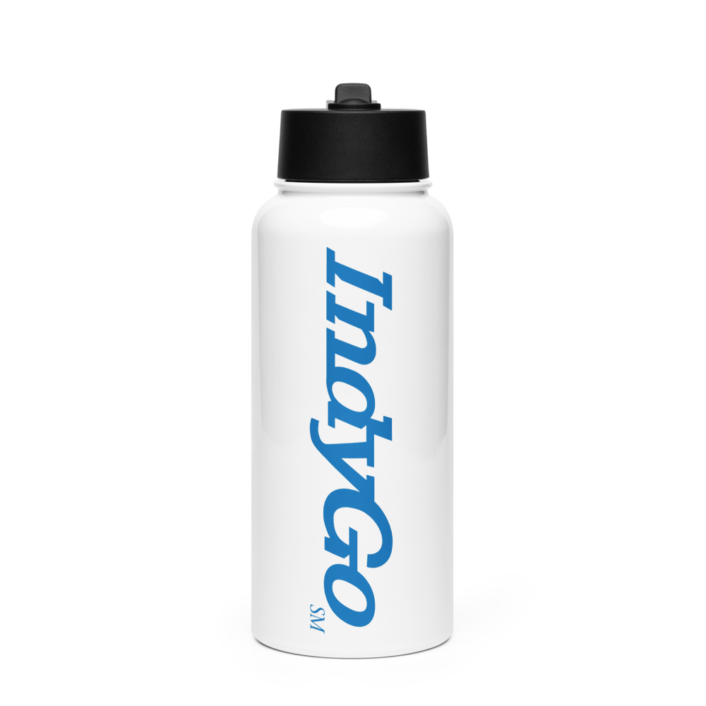 IndyGo Stainless Steel Water Bottle w/Straw Lid