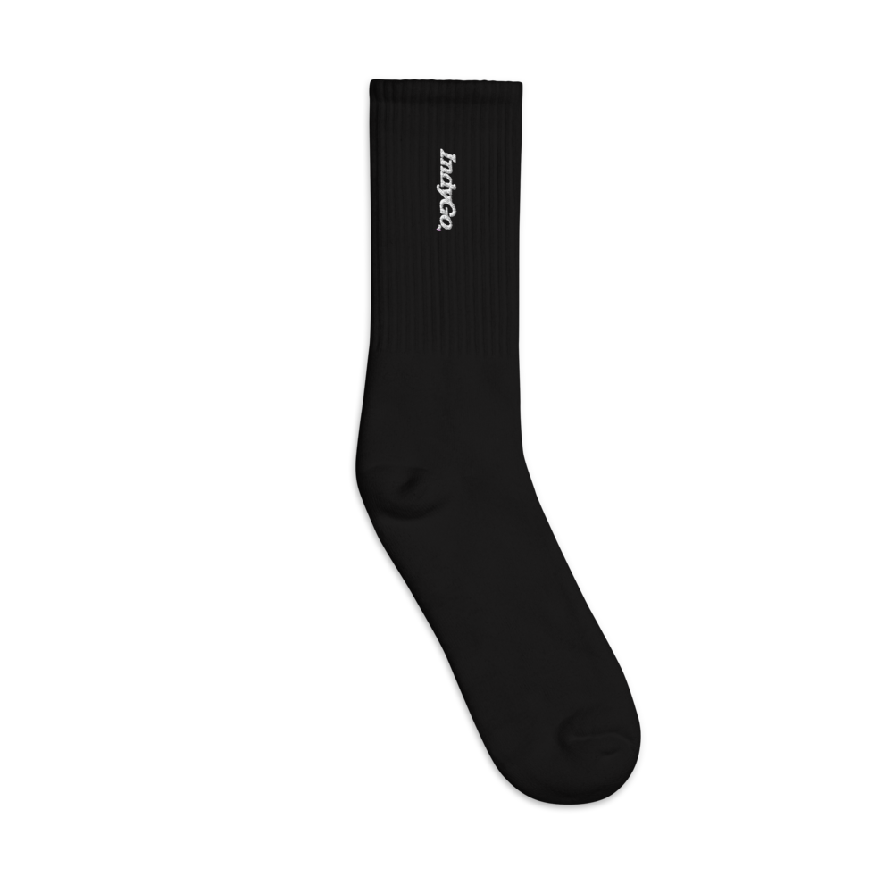 IndyGo Embroidered Socks