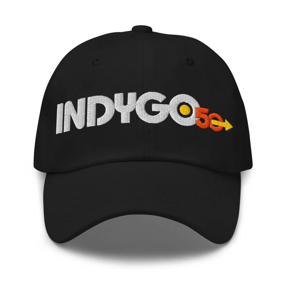 IndyGo 50th Classic Dad Hat - Light Logo