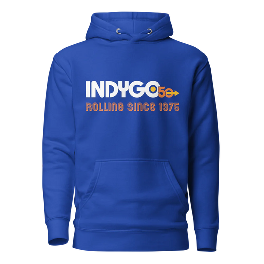 IndyGo 50th Unisex Premium Hoodie - Light Logo