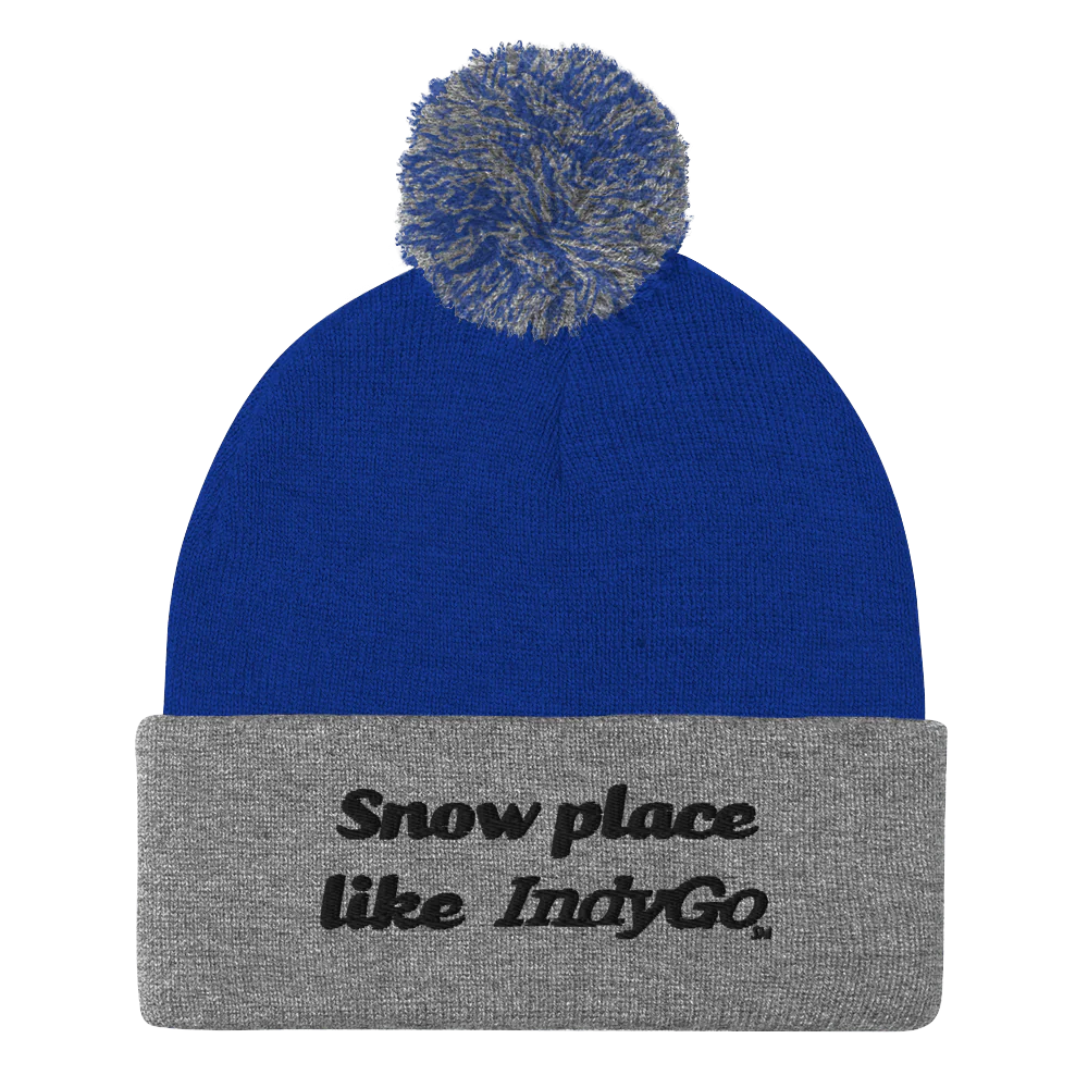 Snow Place Like IndyGo Pom Pom Hat (Version 2)