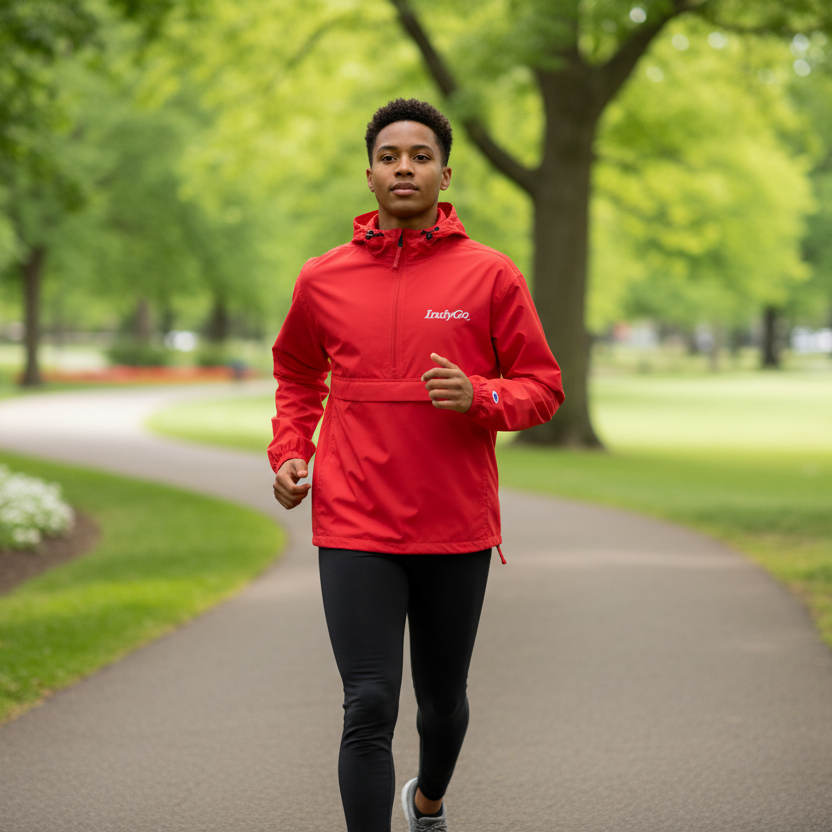 IndyGo Embroidered Champion Packable Jacket