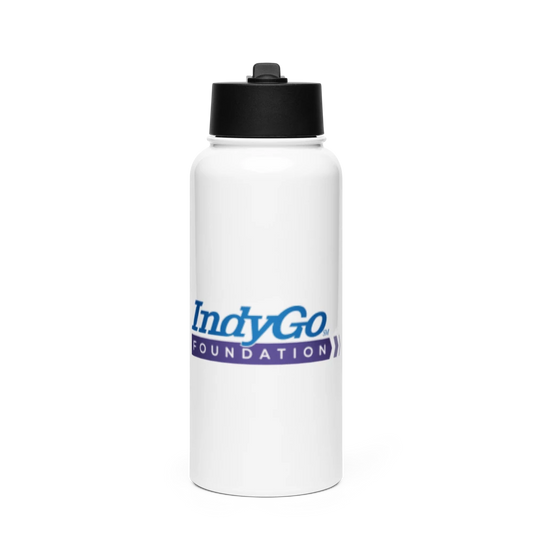 IndyGo Foundation Stainless Steel Water Bottle with a Straw Lid