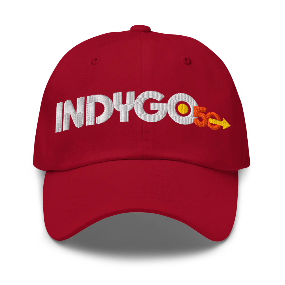 IndyGo 50th Classic Dad Hat - Light Logo