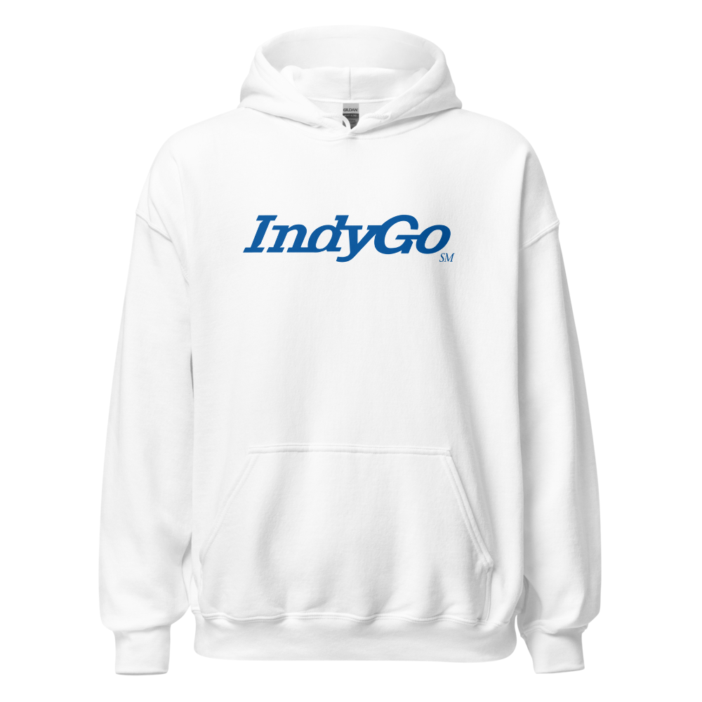 IndyGo Unisex Heavy Blend Hoodie (Blue Logo)