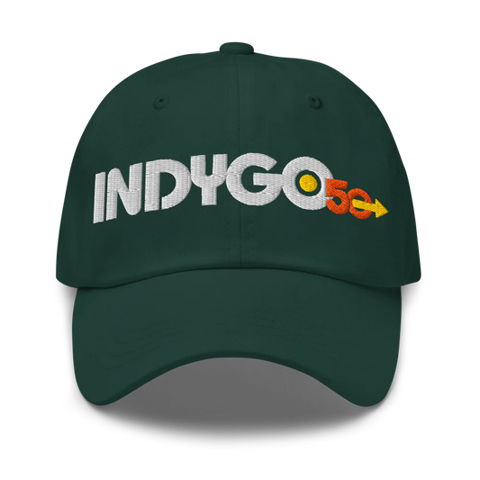 IndyGo 50th Classic Dad Hat - Light Logo