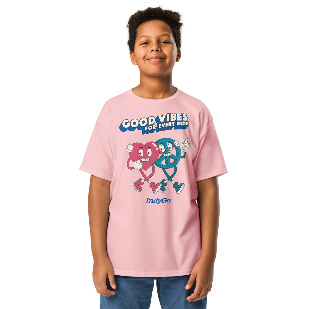 IndyGo Good Vibes Peace Design Youth Tee