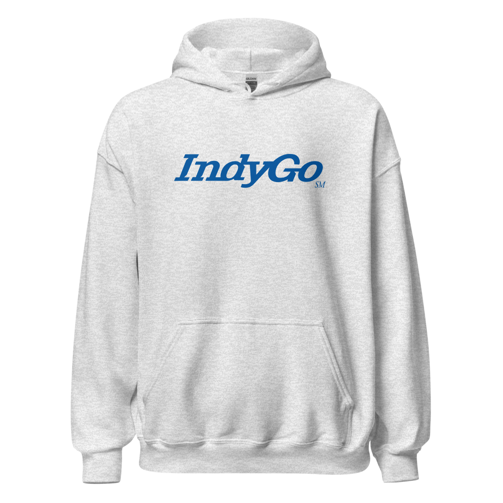 IndyGo Unisex Heavy Blend Hoodie (Blue Logo)