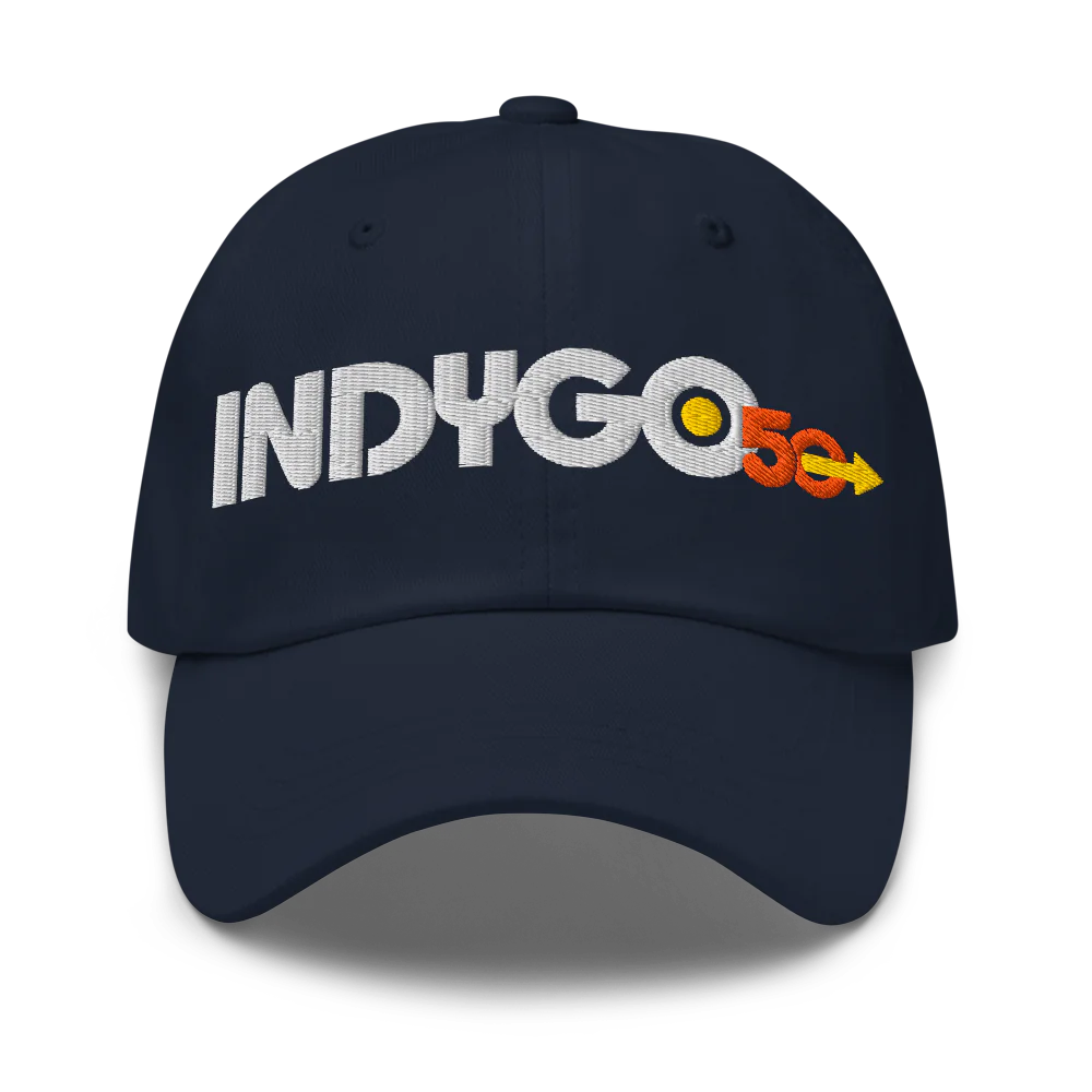 IndyGo 50th Classic Dad Hat - Light Logo