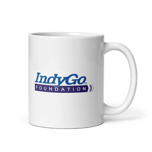 IndyGo Foundation White Glossy Mug